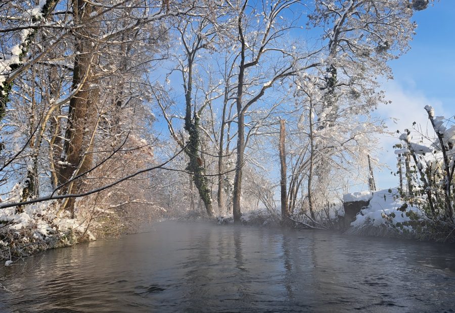 Mühlbach im Winter