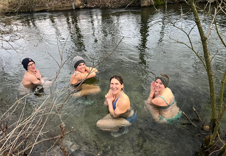 beim Eisbaden