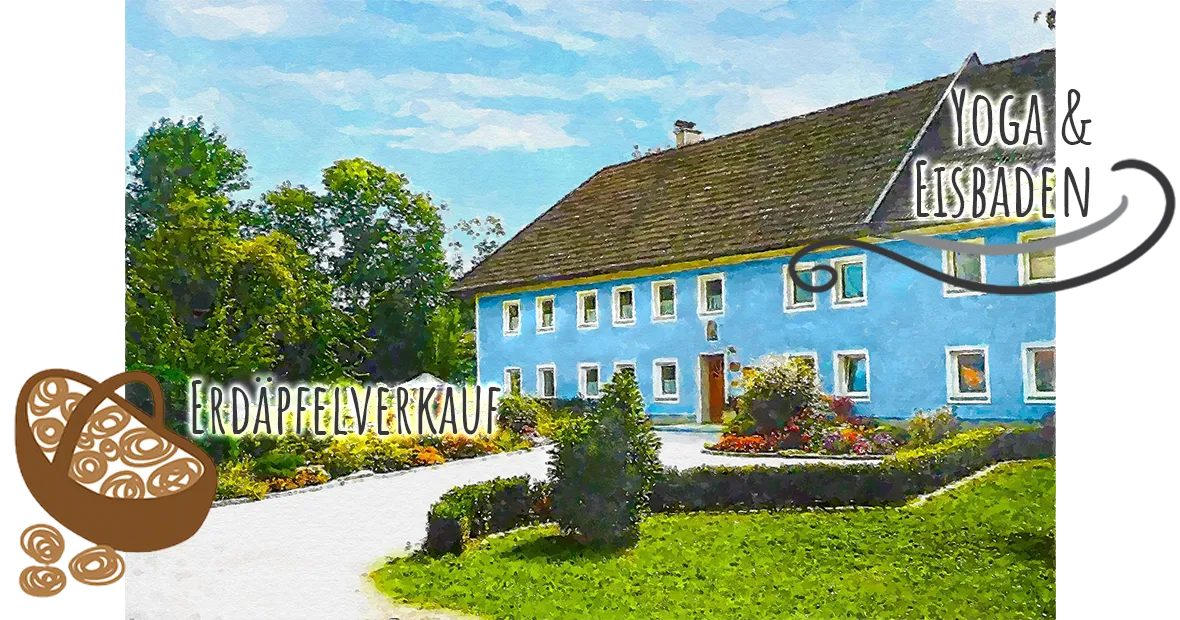 Erdäpfelverkauf, Yoga und Eisbaden am Heidingerhof.